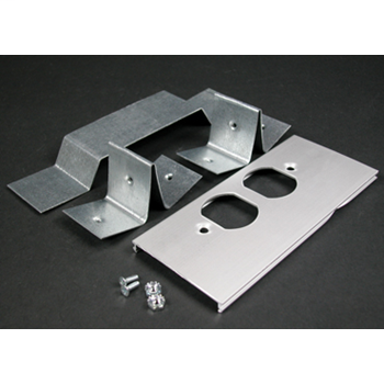 AL3300 Offset Duplex Receptacle Cover Plate (For Divided Raceway) AL3346DO