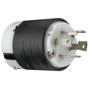 Pass & Seymour L1430-P 30 Amp 125/250 VAC 3-Pole 4-Wire NEMA L14-30P Black and White Nylon Straight Locking Plug Pass & Seymour L1430-P 30 Amp 125/250 VAC 3-Pole 4-Wire NEMA L14-30P Black and White Nylon Straight Locking Plug