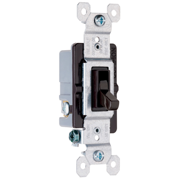 Pass & Seymour 663-G 15 Amp 120 VAC 3-Way Brown Thermoplastic Screw Mounting Grounding Toggle Switch Pass & Seymour 663-G 15 Amp 120 VAC 3-Way Brown Thermoplastic Screw Mounting Grounding Toggle Switch