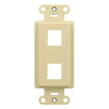 WP3412-LA - 2-Port Decorator Outlet Strap, Light Almond