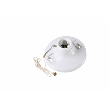 Pass & Seymour 280-WH 250 Volt 250 W White Phenolic Medium Base Incandescent Lampholder Pass & Seymour 280-WH 250 Volt 250 W White Phenolic Medium Base Incandescent Lampholder