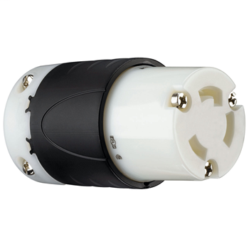 Pass & Seymour L630-C 30 Amp 250 VAC 2-Pole 3-Wire L6-30R Black and White Nylon Locking Connector Pass & Seymour L630-C 30 Amp 250 VAC 2-Pole 3-Wire L6-30R Black and White Nylon Locking Connector