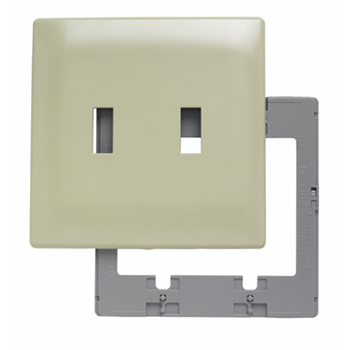 Product image for P&S SWP2-I 2G SCRLS WALL PLATE