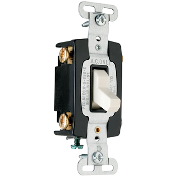 Pass & Seymour CSB15AC4-LA 15 Amp 120/277 VAC 4-Way Light Almond Glass Reinforced Nylon Screw Mounting Toggle Switch Pass & Seymour CSB15AC4-LA 15 Amp 120/277 VAC 4-Way Light Almond Glass Reinforced Nylon Screw Mounting Toggle Switch