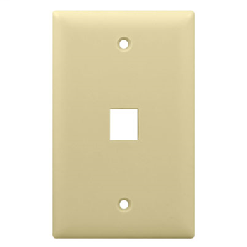 WP3401-LA - 1-Gang, 1-Port Wall Plate, Light Almond