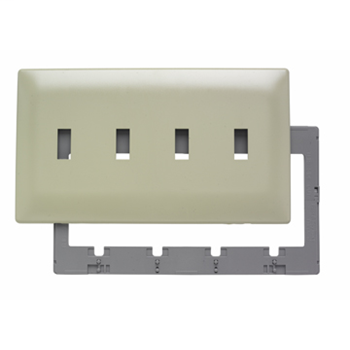 Product image for P&S SWP4-I 4G SCRLS WALL PLATE