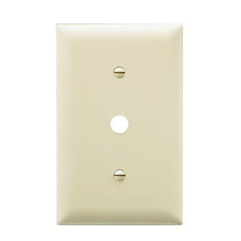 Product image for Pass & Seymour TP12-LA 1-Gang 1-Telephone/Cable Outlet Light Almond Nylon Standard Unbreakable Communication Wallplate