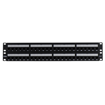 WP486A - Cat 6A, 48 Port Rack Mount Patch Panel