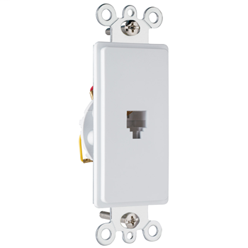 On-Q 26TE14-W 1-Gang 4-Wire White Thermoplastic Communication Wallplate On-Q 26TE14-W 1-Gang 4-Wire White Thermoplastic Communication Wallplate