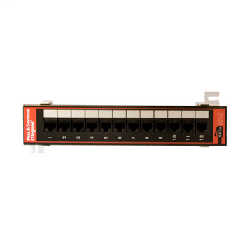 Cat 5e Wall-Mount Patch Panel with 89D Bracket 12845C5E89