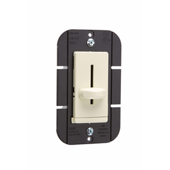 Product image for Wattstopper LS1000-I 1000 W 120 Volt 1-Pole Ivory Thermoplastic Incandescent Slide with Non-Preset Dimmer