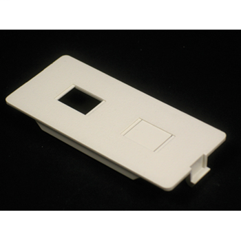 Wiremold 5507RJ Non-Metallic Dual RJ Device Ivory Plate Wiremold 5507RJ Non-Metallic Dual RJ Device Ivory Plate