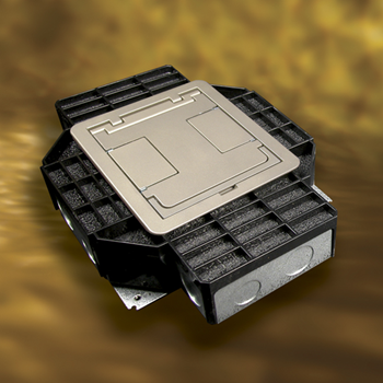 Mayer-DDS-RFB4 Four-Compartment Single- or Multi-Service Recessed Floor Box RFB4-1