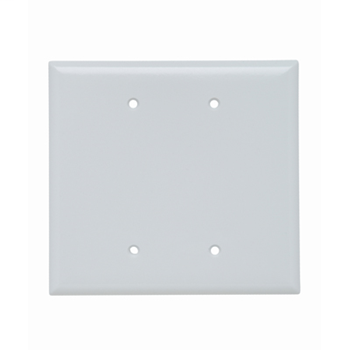 Pass & Seymour SPO23-W 2-Gang Blank White Smooth Thermoset Plastic Jumbo Wallplate Pass & Seymour SPO23-W 2-Gang Blank White Smooth Thermoset Plastic Jumbo Wallplate