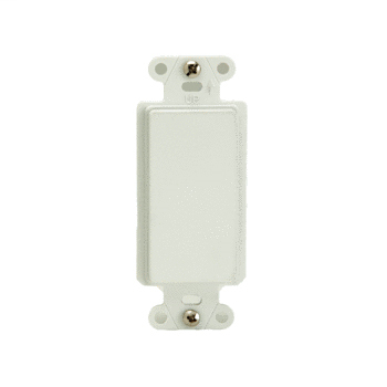 Mayer-DDS-Blank Decorator Outlet Strap, White WP3410-WH-1