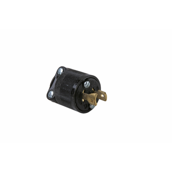 Product image for Pass & Seymour ML1113 Midget Lock Plug, 2pole 2wire, 15A 125V