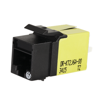 Product image for ORT OR-KT2J6A-00 KEYSTONE CAT6A JACK BLACK