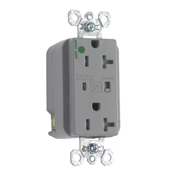 Product image for P&S TR8300-GRYSP 20A/125V DUP RCPT