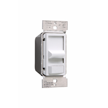 Product image for Pass & Seymour 90683-W Slide Dimmer, 600Watt Preset 3Way, White