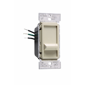 Product image for Pass & Seymour 94581-LAV 120 Volt 5 Amp Light Almond Slide On/Off Fan Speed Control