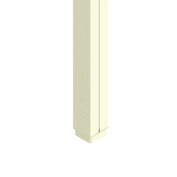 Wiremold 25DTC-4 3.2 m Ivory Steel 2-Compartment Power and Communication Pole Wiremold 25DTC-4 3.2 m Ivory Steel 2-Compartment Power and Communication Pole