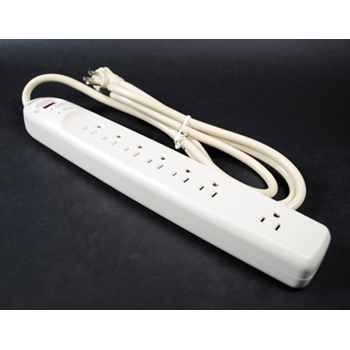 Plug-In Outlet Center Unit / 120V/15A/7 O/L /lighted switch/6' cord/Value Grade Surge SR10N