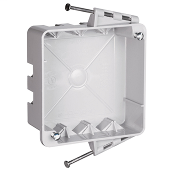 Pass & Seymour S44-21-RAC 4-1/4 x 1-1/2 x 4-1/4 Inch 21 In Impact Resistant Thermoplastic Square Box Pass & Seymour S44-21-RAC 4-1/4 x 1-1/2 x 4-1/4 Inch 21 In Impact Resistant Thermoplastic Square Box