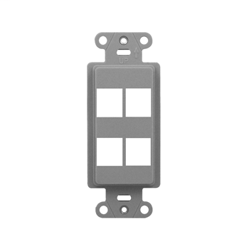 Product image for OnQ WP3414GY DECOR OUTLET STRAP 4 P