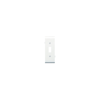 Product image for Pass & Seymour PJSC1-W 1-Toggle Switch White Smooth Nylon Semi-Jumbo Center Sectional Wallplate