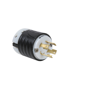 Pass & Seymour L1530-P 30 Amp 250 VAC 3-Phase 3-Pole 4-Wire NEMA L15-30P Black and White Nylon Straight Locking Plug Pass & Seymour L1530-P 30 Amp 250 VAC 3-Phase 3-Pole 4-Wire NEMA L15-30P Black and White Nylon Straight Locking Plug