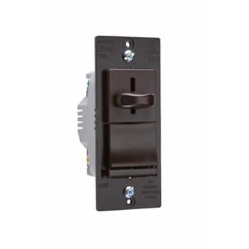 Product image for Pass & Seymour LS603-P Incandescent Slide Dimmer, Preset 3way 600W - Brown
