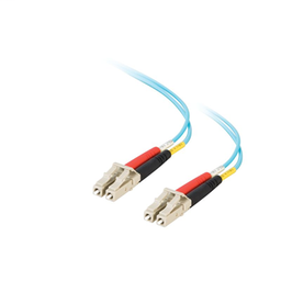 Product image for QUIKTRON 852-LL2-006 LC-LC 50MIC 10GIG DUPLEX 2 METER FIBER PATCH CORD AQUA