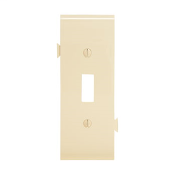 Product image for Pass & Seymour PJSC1-LA 1-Toggle Switch Light Almond Smooth Nylon Semi-Jumbo Center Sectional Wallplate