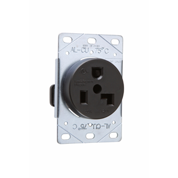 Pass & Seymour 3802 30 Amp 125 VAC 2-Pole 3-Wire NEMA 5-30R Flush Mount Straight Blade Power Receptacle Pass & Seymour 3802 30 Amp 125 VAC 2-Pole 3-Wire NEMA 5-30R Flush Mount Straight Blade Power Receptacle