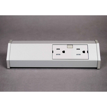 Product image for Wiremold APST9TM1 Titanium Undercabinet Lighting Short Modular Track