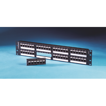 Product image for Ortronics OR-SP6U48 Ort 48-Port 2-Rack Unit Category 6 110 Patch Panel