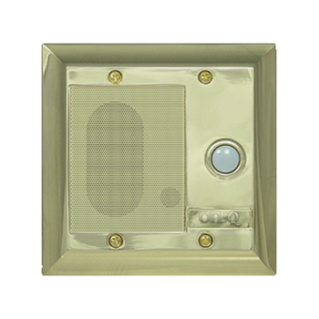 Intercom Door Unit, Weather Resistant, Shiny Brass F7596-SB