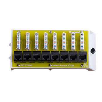 Mayer-DDS-8 Port Cat6 Network Interface Module AC1068-1