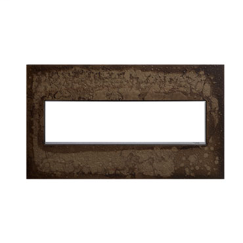 Product image for Pass & Seymour AWM4G-HFDS1 4 Gang adorne Wall Plate - Hand Forged Dark Smoke