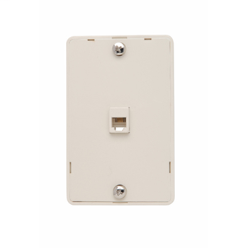 On-Q WMTE14-LA Light Almond Thermoplastic Telephone Wall Jack Product image for On-Q WMTE14-LA Light Almond Thermoplastic Telephone Wall Jack