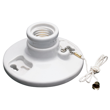 Pass & Seymour 282 250 Volt 250 W White Porcelain Medium Base Incandescent Lampholder Pass & Seymour 282 250 Volt 250 W White Porcelain Medium Base Incandescent Lampholder