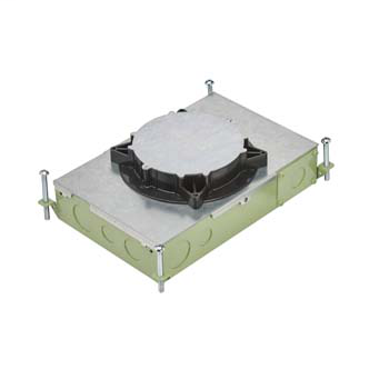 Mayer-DDS-RFB2E-OG Series Two Compartment Recessed On-Grade Floor Box RFB2E-OG-1