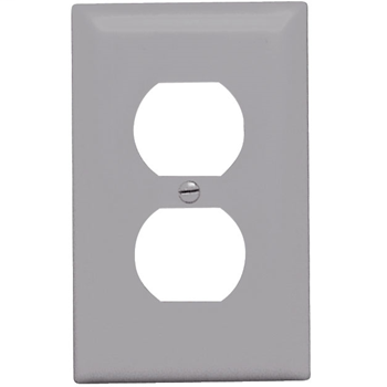 Pass & Seymour TP8-GRY 1-Gang 1-Duplex Receptacle Gray Nylon Standard Unbreakable Wallplate Pass & Seymour TP8-GRY 1-Gang 1-Duplex Receptacle Gray Nylon Standard Unbreakable Wallplate