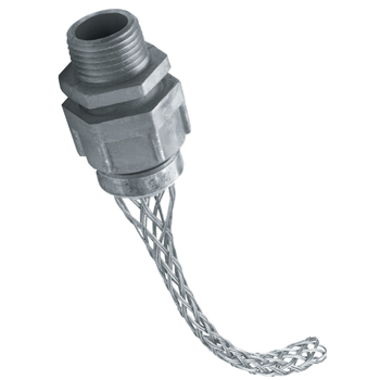 Pass & Seymour CG610 0.5 to 0.625 Inch Stainless Steel Straight Male Double Weave Cord Grip Pass & Seymour CG610 0.5 to 0.625 Inch Stainless Steel Straight Male Double Weave Cord Grip