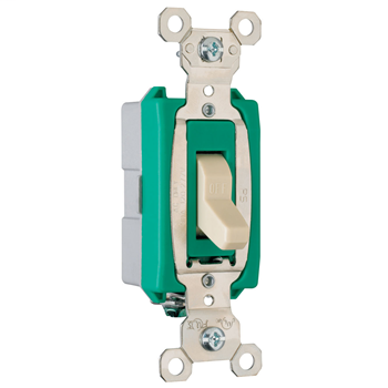 Pass & Seymour PS30AC1-I 30 Amp 120/277 VAC 1-Pole Ivory Glass Reinforced Nylon Screw Mounting Toggle Switch Pass & Seymour PS30AC1-I 30 Amp 120/277 VAC 1-Pole Ivory Glass Reinforced Nylon Screw Mounting Toggle Switch