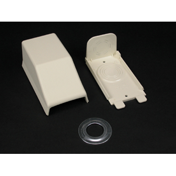 Wiremold 2310A 4-1/2 x 2-7/16 x 1-15/16" Ivory Non-Metallic 1-Channel Raceway Entrance End Wiremold 2310A 4-1/2 x 2-7/16 x 1-15/16" Ivory Non-Metallic 1-Channel Raceway Entrance End