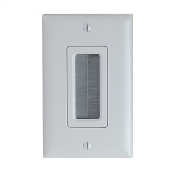Mayer-DDS-Cable Access Strap with Wall Plate - White WP1014-WH-V1-1