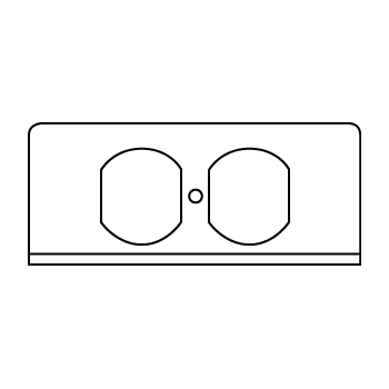 Wiremold FIFP-R 1-Gang Poke-Through Face Plate with Duplex Opening Wiremold FIFP-R 1-Gang Poke-Through Face Plate with Duplex Opening