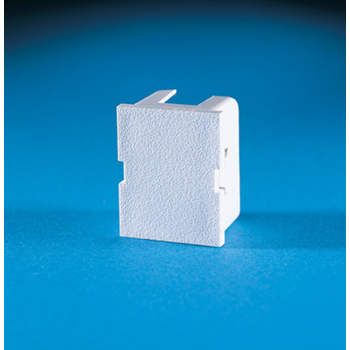Product image for Ortronics OR-42100002 Fog White Plastic Blank Jack Module