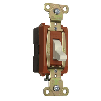 Product image for Pass & Seymour PS372010-LA Canadian 1pole Switch, Back & Side Wire, 20A 347V - Light Almond